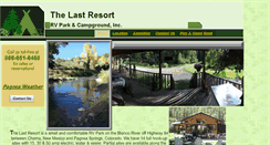 Desktop Screenshot of lastresortrvpark.info